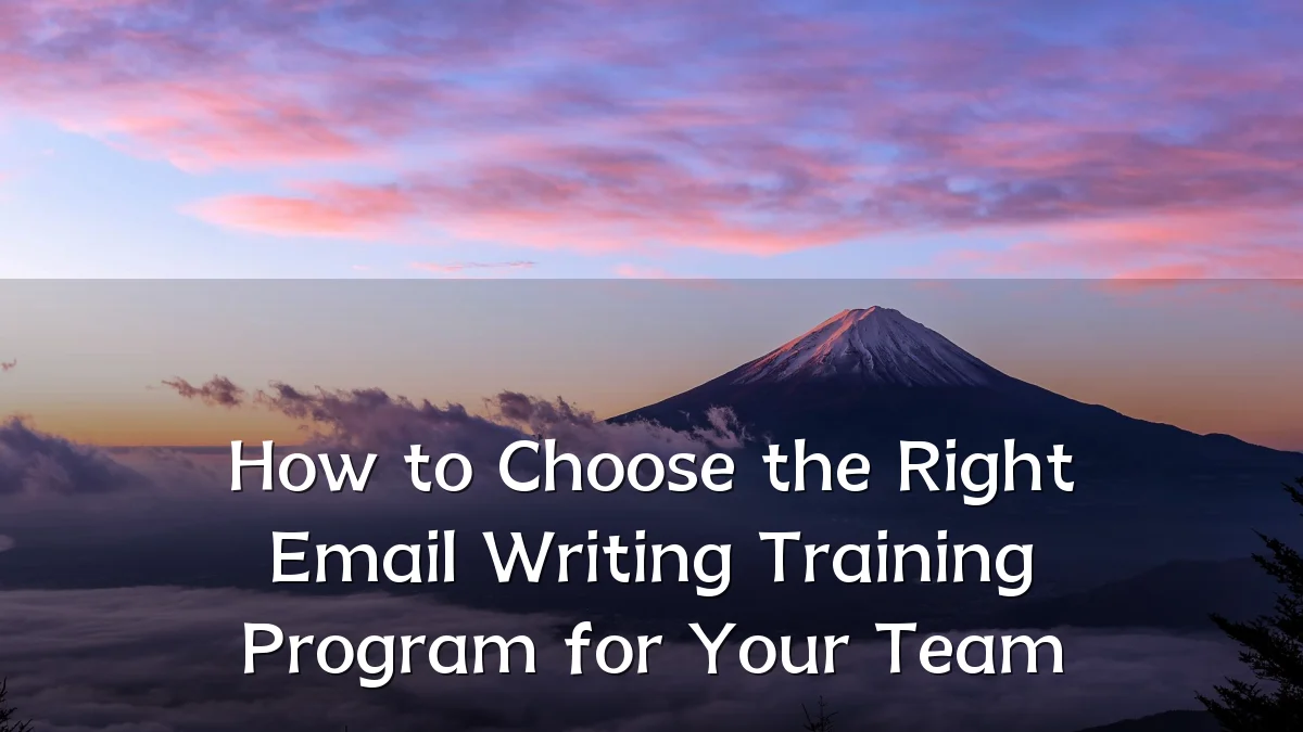 How to Choose the Right Email Writing Training Program for Your Team