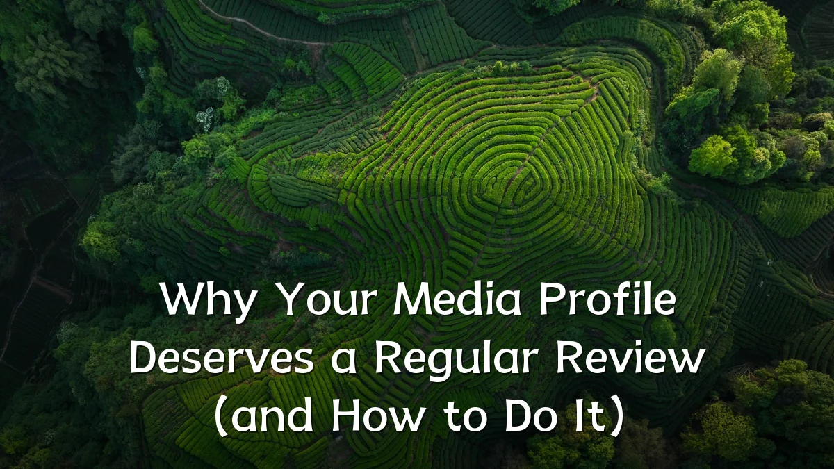 Why Your Media Profile Deserves a Regular Review (and How to Do It)
