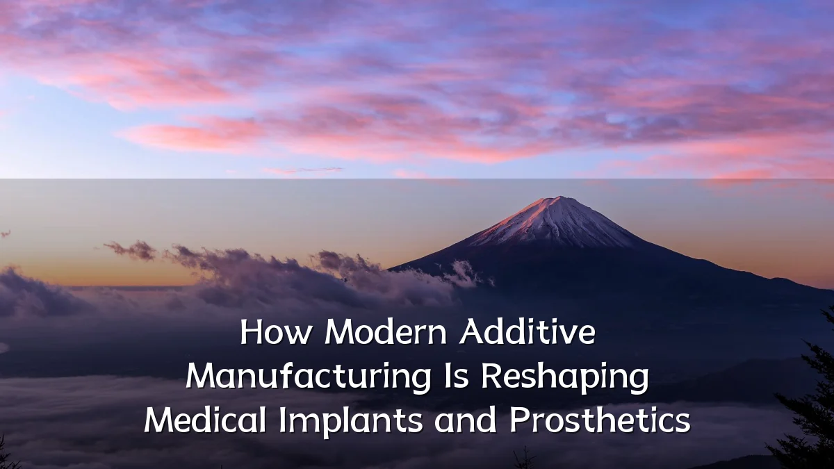 How Modern Additive Manufacturing Is Reshaping Medical Implants and Prosthetics