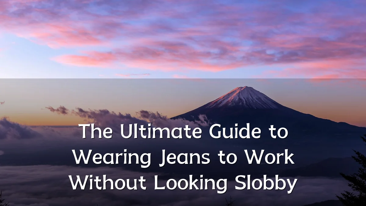 The Ultimate Guide to Wearing Jeans to Work Without Looking Slobby